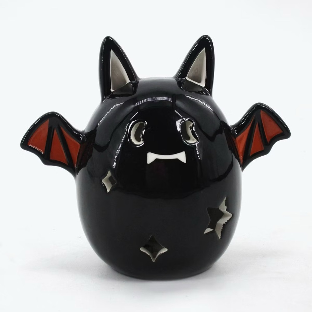 NWT Halloween Ceramic Light Up Bat - Picture 2 of 6